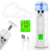Nano Facial Mister, 30ml Handy Mist Cooler/Steamer with Skin Moisture Tester- Support Adding Toner & Pure Milk, Moisturizing & Hydrating for Skin Care, Makeup, Eyelash Extensions, Hydro-balancing