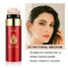 Mushroom Air Cushion BB Cream Stick - Natural CC Matte Foundation for Long-Lasting, Waterproof Concealer and Nude Makeup (02A Natural Medium)