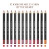 12-Color Professional Matte Lip Liner and Lipstick Set - Long Lasting & Waterproof