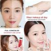 Mushroom Air Cushion BB Cream Stick - Natural CC Matte Foundation for Long-Lasting, Waterproof Concealer and Nude Makeup (02A Natural Medium)