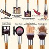 BS-MALL Makeup Brush Set, 11Pcs Bamboo Synthetic Kabuki Brush Set