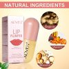Lip Plumper,2 Pack Ginger Natural Lip Plumper Gloss and Lip Care Serum