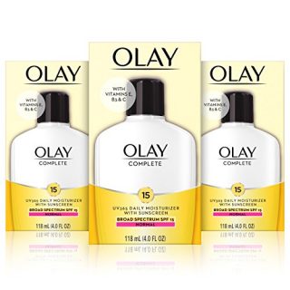 Olay Complete Lotion Moisturizer with Sunscreen SPF 15 Normal, 4.0 Fluid Ounce, 3 Count