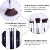 BEAKEY Makeup Brush Set, Premium Synthetic Kabuki Foundation