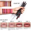 DC-BEAUTIFUL 18 Colors Lip Liners Pencil Set