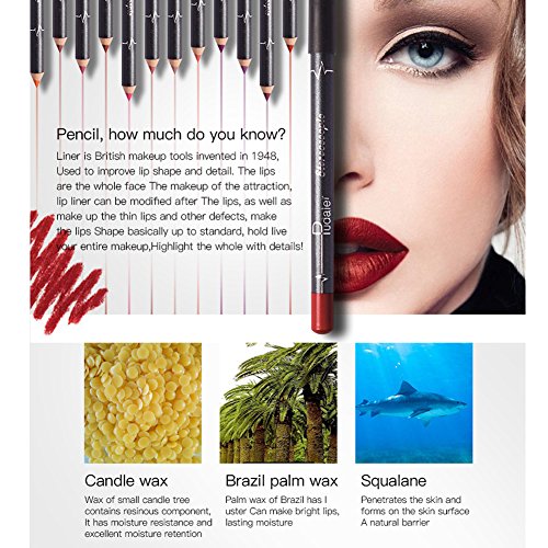 6117SuIAjyL.SL1500 DC-BEAUTIFUL 12Pcs Lot Set, 12 Colors Lip Liner Pencil