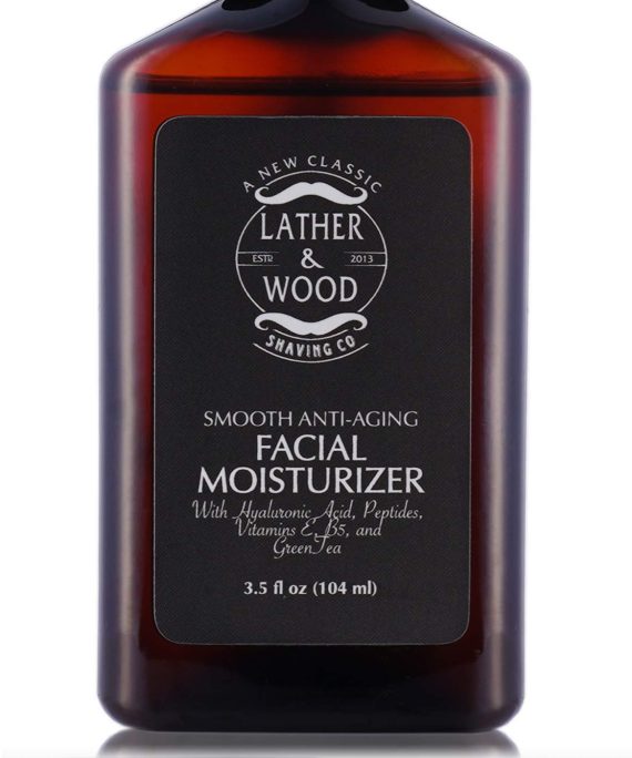 Face Moisturizer for Men - Lather & Wood's Luxurious Sophisticated Mens Moisturizer for the Man’s Man. Fragrance-Free Face Cream for Men. (Unscented, 3.5 ounce)