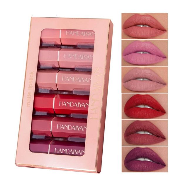 Btspring Matte Lipstick Set, 6 Colors Moisturizing Creamy Lipstick, Lip Makeup, Matte Finish, Hydrating Lipstick With Gift Box, 5 oz