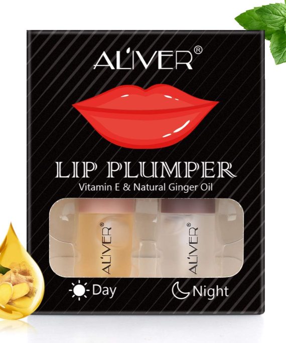 Lip Plumper Set, Lip Plumping Lip Gloss,Natural Lip Plumper Serum,Lip Enhancer, Lip Plumping Balm, Moisturizing Clear Lip Gloss for Fuller Lips 5.5 mL