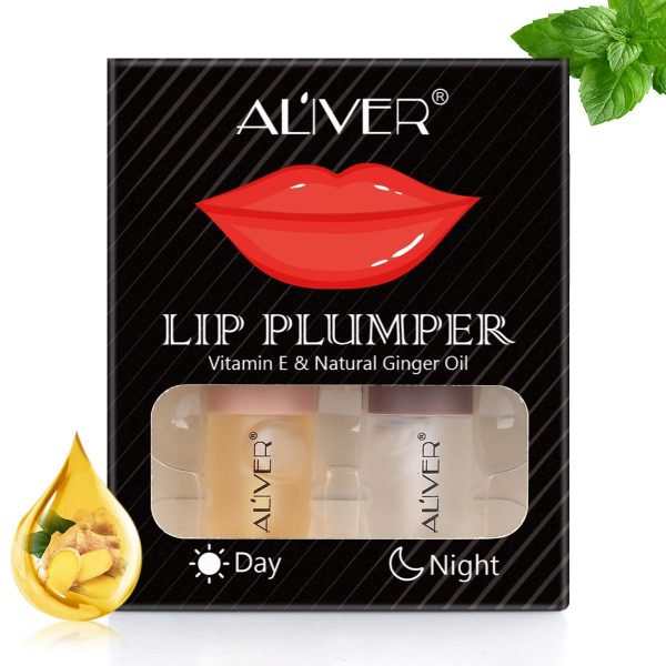 Lip Plumper Set, Lip Plumping Lip Gloss,Natural Lip Plumper Serum,Lip Enhancer, Lip Plumping Balm, Moisturizing Clear Lip Gloss for Fuller Lips 5.5 mL
