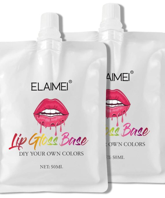 2Pack Lip Gloss Base, Lip Gloss Base Oil Material Lip Makeup Primers, Non-Stick Lipstick Primer Lip Gloss Base for DIY Handmade Lip Balms Lip Gloss