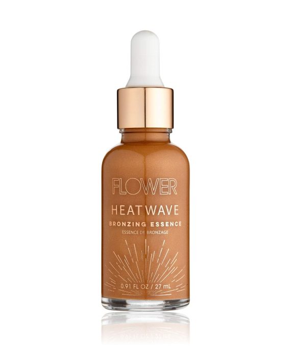 Flower Beauty Heatwave Bronzing Essence | Liquid Highlighter & Illuminator Bronzer Drops | Face Glow | 0.9fl.oz