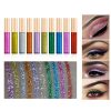 Ownest 10 Colors Liquid Glitter Eyeliner, Metallic Shimmer Glitter Eyeshadow, Long Lasting Waterproof Shimmer Sparkling Eyeliner Eye Shadow-10pcs