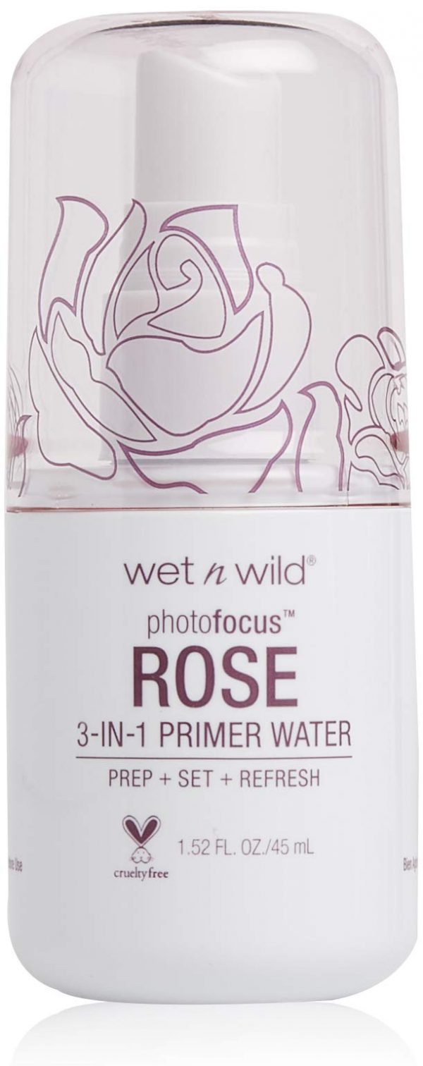 wet n wild Photo Focus Primer Water, Rose Addiction, 1.52 Ounces