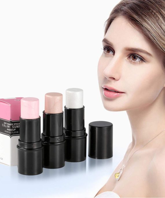 CCbeauty Illuminator Face Highlighter Makeup Sticks Cream Shimmer Stick Powder Foundation Stick (3pcs Highlighter)