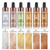 Liquid Highlighter,Makeup Smooth Shimmer Glow Liquid Illuminator