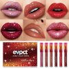 6Pcs/Set Matte to Glitter Liquid Lipstick Set