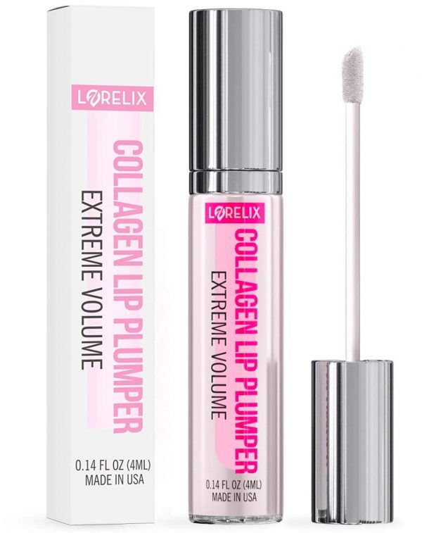Collagen Lip Plumper Gloss – Premium Lip Plumping Gloss for Bigger and Fuller Lips – Lip Plumper Tool for Hydrated and Soft Lips – Glamorous Plumping Serum Gloss - Made in Usa - 4ml