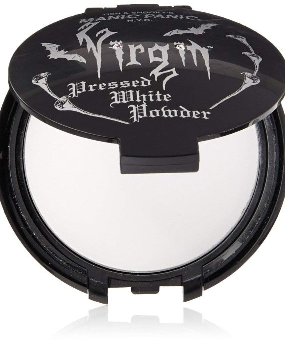 Manic Panic Vampyre's Veil White Pressed Powder Virgin - Ultra Matte White Face Powder Makeup - Buildable for Full Coverage or Use As a Setting Powder or Finishing Powder - Vegan & Cruelty Free