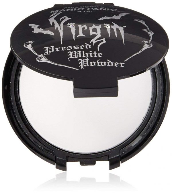 Manic Panic Vampyre's Veil White Pressed Powder Virgin - Ultra Matte White Face Powder Makeup - Buildable for Full Coverage or Use As a Setting Powder or Finishing Powder - Vegan & Cruelty Free