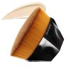 Foundation Makeup Brush Flat Top Kabuki Hexagon Face Blush Liquid Powder Foundation Brush for Blending Liquid, Cream or Flawless Powder Cosmetics with Bonus Protective Case (Black) …