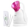 Facial Steamer Face Steamer KINGA Hot Mist Skin Moisturizing Opening Skin Pores Removing Blackhead Home SPA 5PCS Skin Care Kit