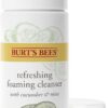 Burt's Bees Refreshing Foaming Face Cleanser and Natural Face Wash with Cucumber and Mint, 4.8 Fluid