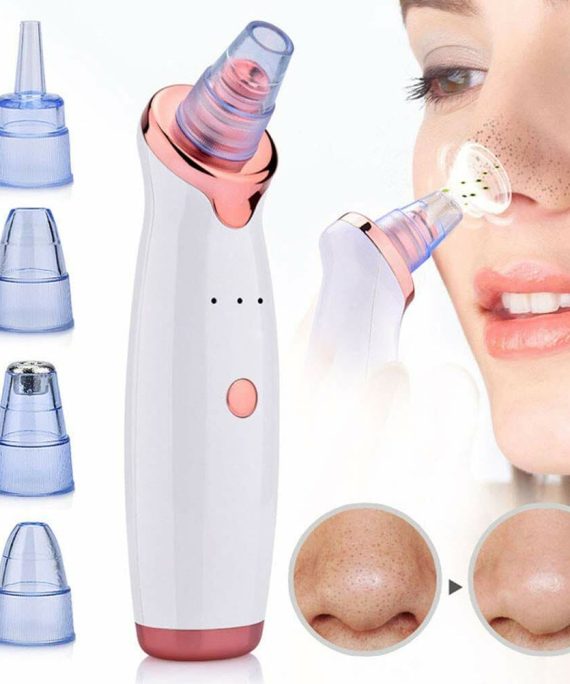 Blackhead Remover Vacuum - Face Vacuum Pore Cleanser Electric Acne Comedone Extractor Kit USB Rechargeable Suction Tool with 5 Probes