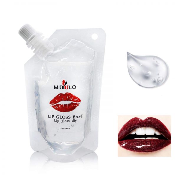 Greeza Clear Lip Gloss Base, 100ml Moisturize Lipgloss Base - Natural Oil Material Lip Makeup Primers Lipstick Base for DIY Handmade Lip Balms Plumper Lip Gloss Moisturizing Non-stick Lips