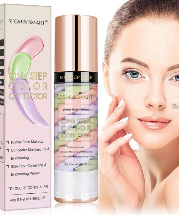 Makeup Primer, Pore Concealer Primer, One Step Color Corrector, Isolation Cream, Skin Tone Correcting Primer,Color Corrector,Face Primer,Invisible Pore,Cover Acne Marks,Oil Control Moisturizing, 40ml