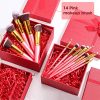 BS-MALL New 14 Pcs Makeup Brushes, Premium Synthetic