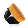 Foundation Makeup Brush Flat Top Kabuki Face Blush Liquid Powder Foundation Brush Portable Cosmetic Brush for Blending Liquid, Cream or Flawless Powder Cosmetics with Bonus Protective Case (Black)