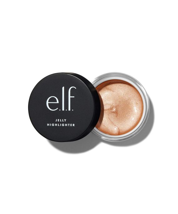 e.l.f., Jelly Highlighter, Smooth, Dewy, Versatile, Long Lasting, Illuminizing, Adds Glow, Blends Easily, Cloud - Rose Gold, Applies Wet, 0.44 Fl Oz