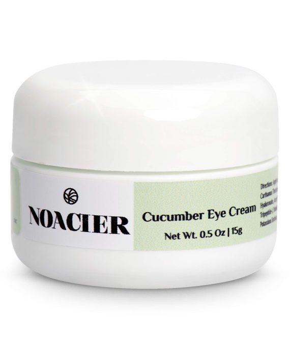 Noacier Cucumber Eye Cream for Dark Circles and Puffiness with Hyaluronic Acid and Vitamins - Anti Anging, Firming, Wrinkle Treatment