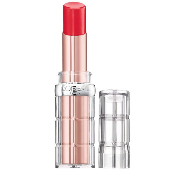 L'Oreal Paris Makeup Colour Riche Plump & Shine Lipstick, for Glossy, Radiant, Visibly Fuller Lips with an All-Day Moisturized Feel, Watermelon Plump, 0.1 oz.