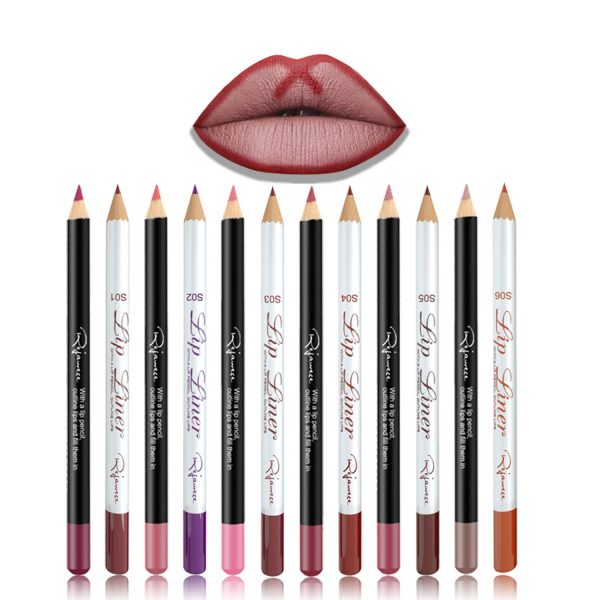 Lip Liner Filler Pencil set by Rejawece, Long Lasting Matte Waterproof Sweat-Proof Lipliner Pen Set with 12 Colors|Color Enhancer, Plumper Pencil |Define Lips for a Fuller Look Perfect