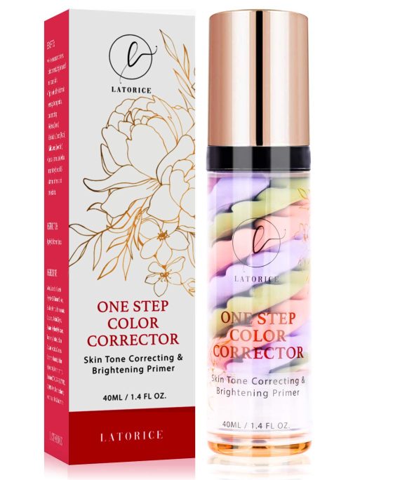 Latorice One Step Color Corrector: Skin Tone Correcting and Brightening Primer for Makeup.