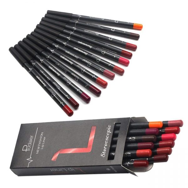 DC-BEAUTIFUL 12Pcs Lot Set 12 Colors Lip Liner Pencil Waterproof Non-marking Matt Velvet Lipstick Pen DC-BEAUTIFUL 12Pcs Lot Set 12 Colors Lip Liner Pencil Waterproof Non-marking Matt Velvet Lipstick Pen
