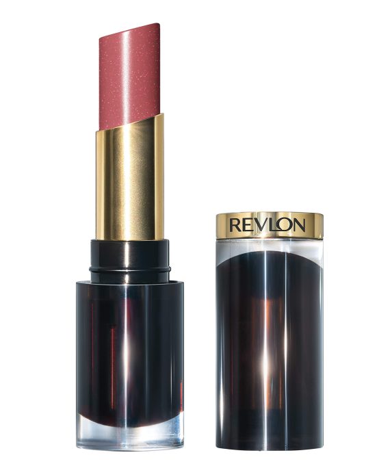 Revlon Super Lustrous Glass Shine Lipstick, Moisturizing Lipstick with Aloe and Rose Quartz in Pink, 003 Glossed up Rose, 0.15 oz