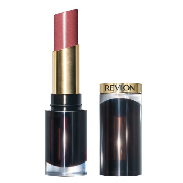 Revlon Super Lustrous Glass Shine Lipstick, Moisturizing Lipstick with Aloe and Rose Quartz in Pink, 003 Glossed up Rose, 0.15 oz