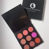 Blusher Palette, 9 Color Natural Make Up Blushing Set Face Sheer Matte Mineral Blush Kit, Cheek Base Foundation Pressed Powder Palette Professional Facial Beauty Cosmetic Makeup Blush