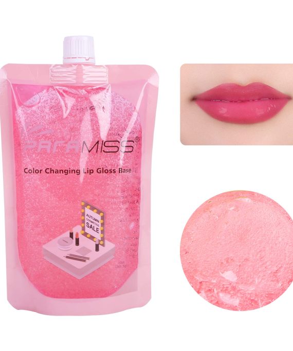 PARAMISS Color Changing Lip Gloss Base Lip Glaze Base DIY Lip Makeup Primer for Making Your Own Color Changing Lipstick Moisturizing Lip Tint DIY Organic Lip Balm Buxom lip Plumper Gloss(10 Ounce)