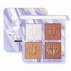 Sumeitang Highlighter Palette 4Color Shimmer Glow Bronzer Highlighter Powder Kit Face Contour illuminator Makeup Palette