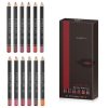 Lip Liner Pencil Set, 12 Color Matt Smooth Waterproof Natural Long Lasting Make Up Lipliners by Chnaivy