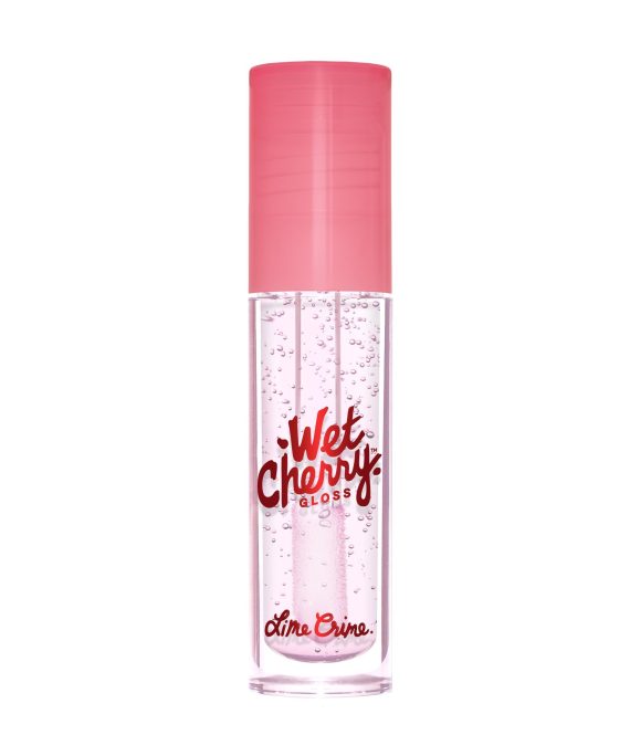 Lip Game with Lime Crime Wet Cherry Lip Gloss, Extra Poppin - The Ultimate Clear, High-Shine, and Vegan Gloss Experience