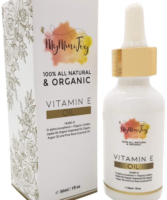 Vitamin E Oil for Skin, Face, Lip Gloss & Nails - 100% All Natural Pure & Organic - Cold Pressed - Prevents & Reduces the Appearance of Pregnancy Stretch Marks, Wrinkles, Scars, Dark Spots