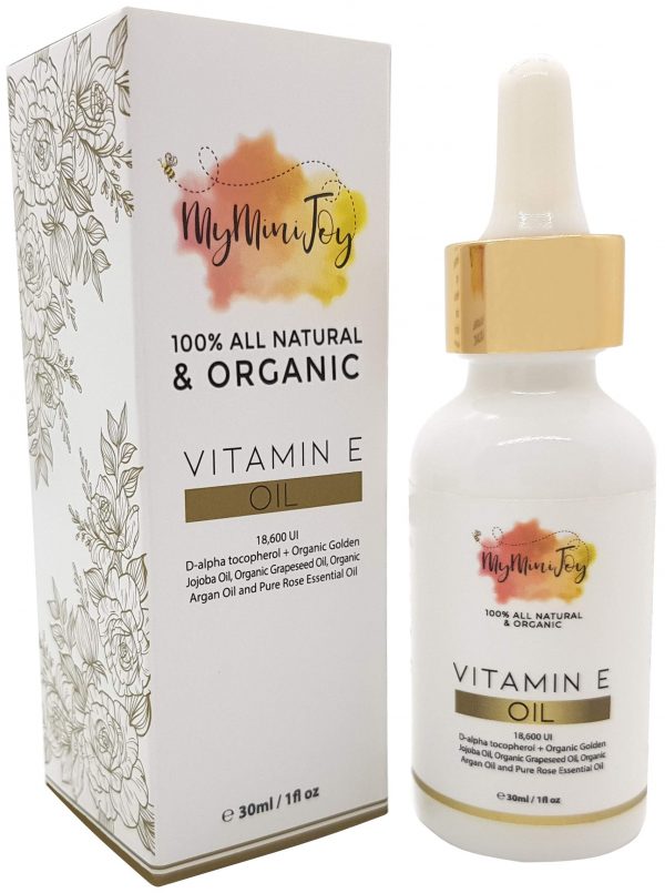 Vitamin E Oil for Skin, Face, Lip Gloss & Nails - 100% All Natural Pure & Organic - Cold Pressed - Prevents & Reduces the Appearance of Pregnancy Stretch Marks, Wrinkles, Scars, Dark Spots