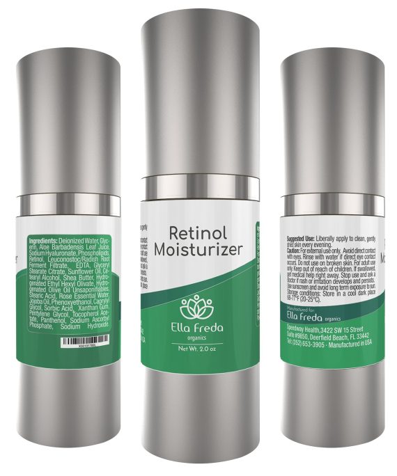 Retinol Cream for Face and Eye - Night Facial Cream Moisturizer with Hyaluronic Acid, Jojoba Oil - Anti Aging, Diminishes Wrinkles, Fine Lines and Acne 2 oz.