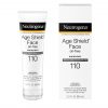 Neutrogena Age Shield Face Lotion Sunscreen with Broad Spectrum SPF 110, Oil-Free & Non-Comedogenic Moisturizing Sunscreen to Prevent Signs of Aging, 3 fl. oz