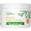 Manuka Honey Healing Eczema Cream : Aloe Vera + Shea Butter + Coconut Oil + Hemp Seed Oil Anti Itch Natural Moisturizer Face and Body Lotion for Dry Skin Dermatitis Psoriasis Rosacea Sunburn Relief